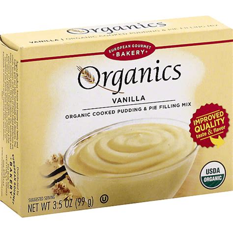 European Gourmet Bakery Organics Cooked Pudding And Pie Filling Mix