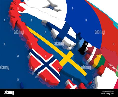Scandinavia Political Map High Resolution Stock Photography And Images