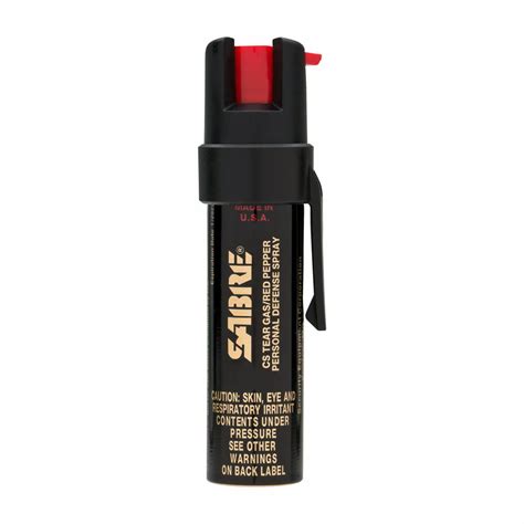 Sabre 3 In 1 Pepper Spray Cs Tear Gas And Uv Marking Dye With Clip