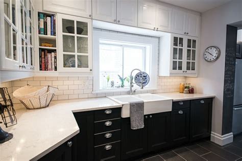 We put in a large lidingo kitchen in 2010 and painted kitchen trim to match. Ramsjo White | ... light cabinets fronts using Ramsjo Black Brown and Lidingo white doors ...