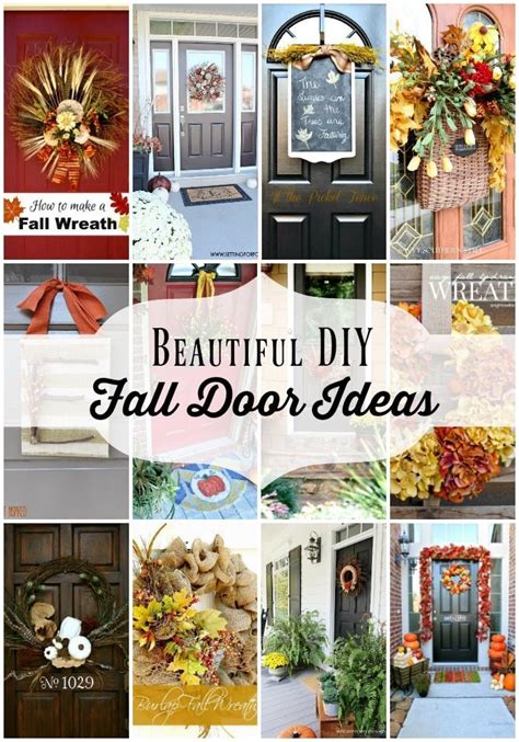 12 Diy Fall Door Decorations Refresh Restyle