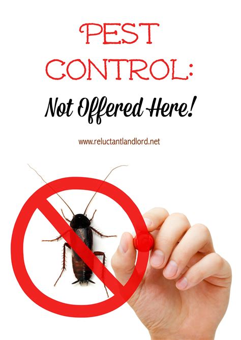 Pest Control: Not Offered Here! - The Reluctant Landlord