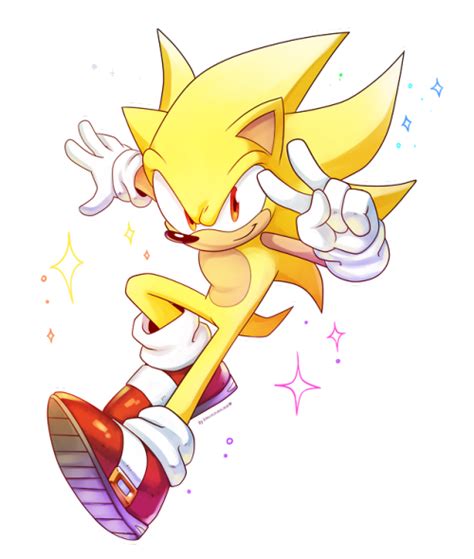 A Way Past Cool Pic Of Super Sonic By Drawloverlala Sonic Hedgehog