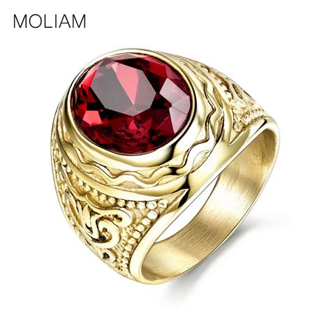 Popular Ring Design 25 Images Mens Red Stone Rings