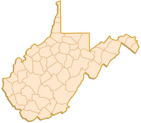 West Virginia County Map