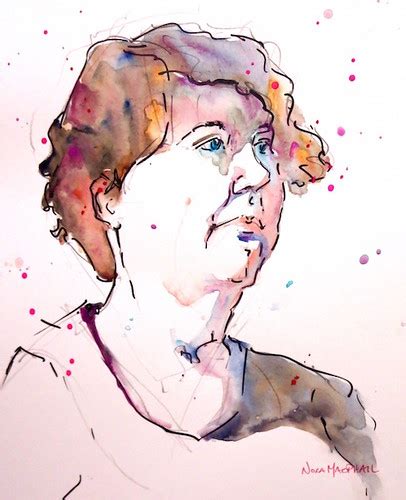 Inktober Portrait Micron Pen And Watercolour Thanks To I Flickr