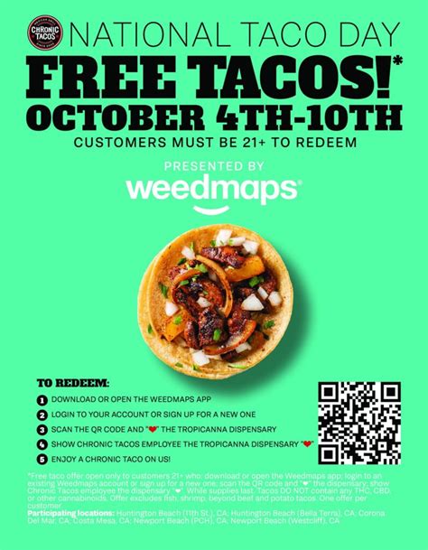 Chronic Tacos Partners With Weedmaps For National Taco Day Celebration