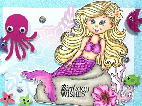 Created Just 4 U Mermaid Birthday Wishes