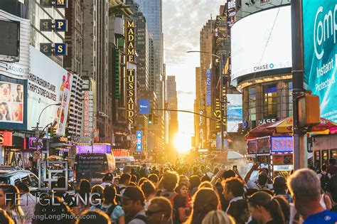 Manhattanhenge 2016 In Times Square New York City New