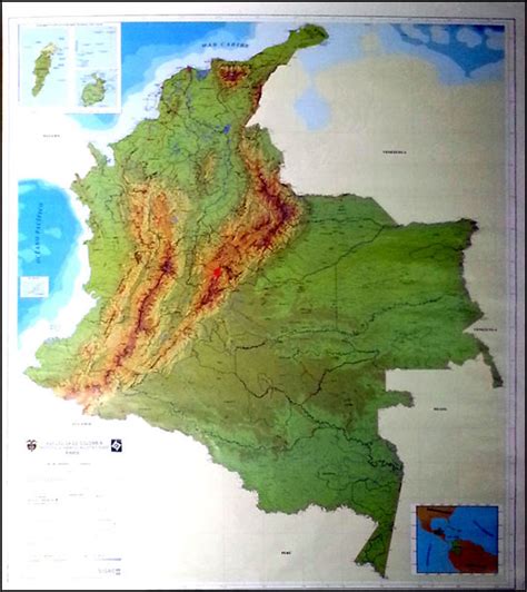 Mapa Fisico De Colombia