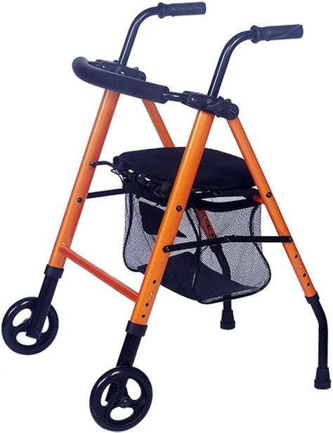 Ycdjcs Elderly Walker Rehabilitation Healthcare Foldable Two Wheels