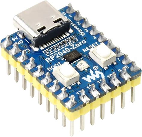 Buy Waveshare RP2040 Zero Mini Board With Pre Soldered Header High