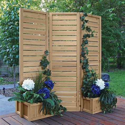 Yardistry 5 X 5 Wood Privacy Screen Ym11703 The Home Depot