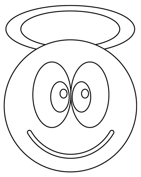 Coloriage Smiley 3 dessin gratuit à imprimer
