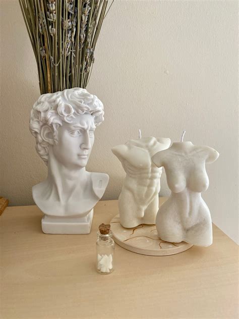 Set Of Soy Wax Candle Naked Couple Body Candle Figure Etsy