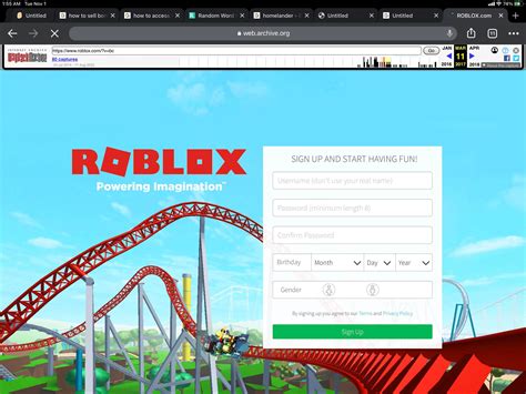 Timeline Of Roblox Sign Up Screens From 2006 2020 Rroblox