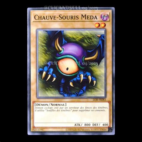 Carte Yu Gi Oh Lob Fr083 Chauve Souris Meda Cdiscount Jeux Jouets