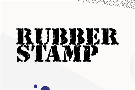 Rubber Stamp Font Free Font