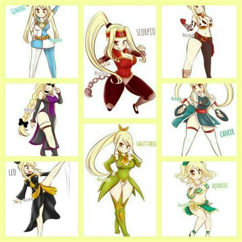 Lucy Zodiac Forms Fairy Tail Art Fairy Tail Characters Lucy Star