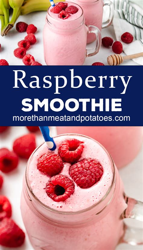 10 Minute Raspberry Smoothie More Than Meat And Potatoes