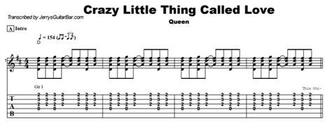 Queen Crazy Little Thing Called Love Lyrics Chords Scipsado
