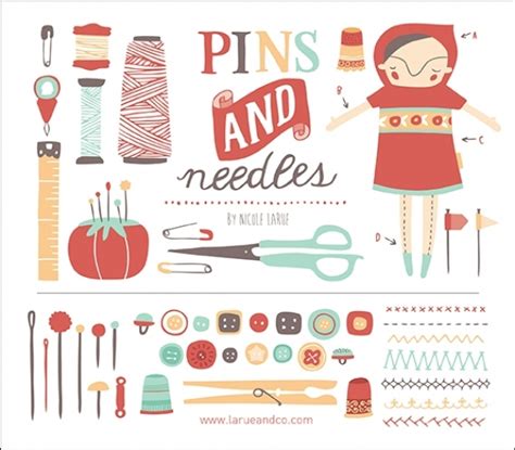 Pins And Needles Vector Graphics Icons Luvly