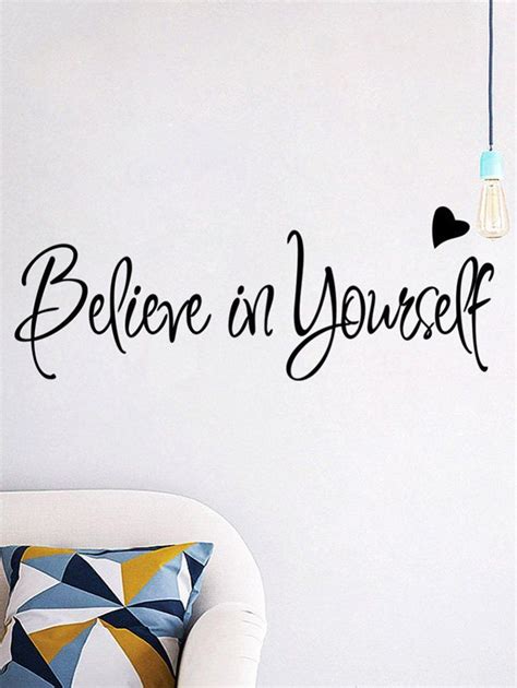 17 Off 2021 Inspirational Believe In Yourself Art Wall Sticker In