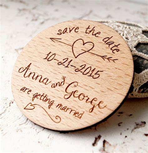 Announcements, thank you cards, rsvp cards, magnets Wooden Save The Date Magnet, Wedding Magnets, Personalized Save The Date Magnets, Wedding Save ...