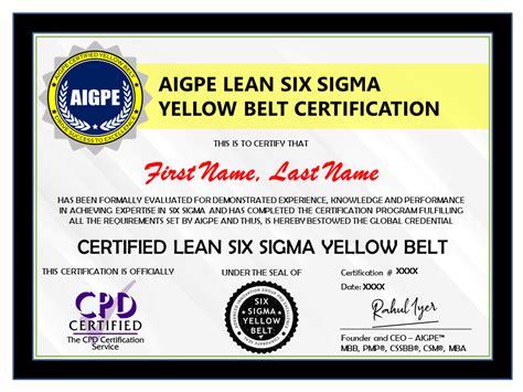 Lean Six Sigma Belt Ph