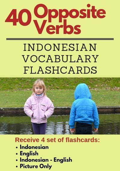 Indonesian Verbs Bahasa Indonesia Kata Kerja 40 Words New
