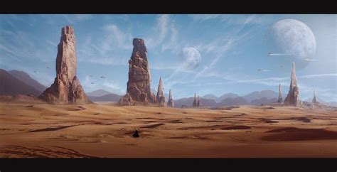 Arrakis Desert By Daria Ridel Landscape Concept Landscape Scenery