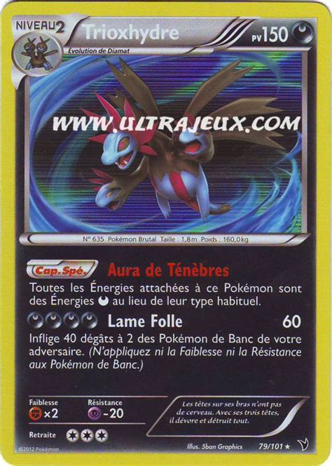 Trioxhydre 7999 Carte Pokémon Cartes à Lunité Français Ultrajeux