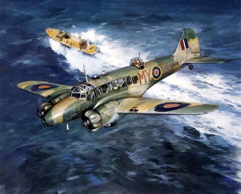 Avro Lancaster Bomber Command Aviation Plane Painting Art Print Michael