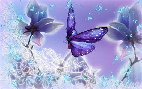 Purple Butterflies Wallpaper Images