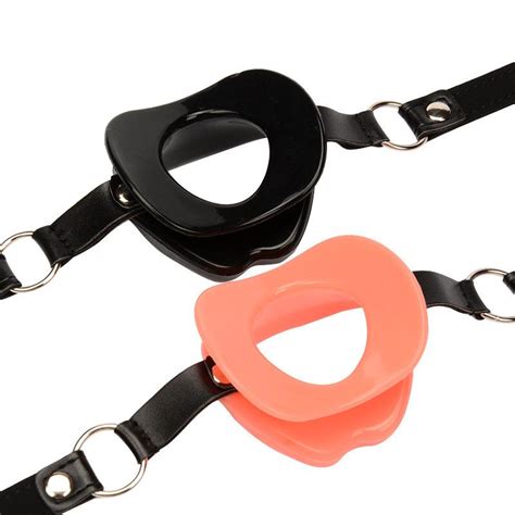 Sexy Lip Shape Silicone Oral Sex Open Mouth Gag Harness Fetish Bondage Restraints Erotic Toys
