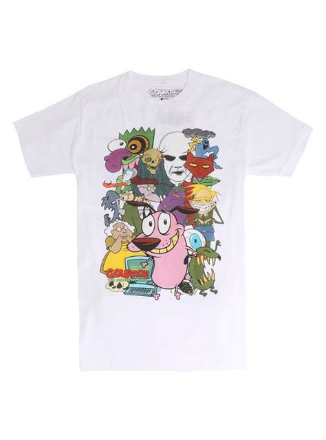 Courage The Cowardly Dog Characters T Shirt Znf08 In 2020 T Shirt