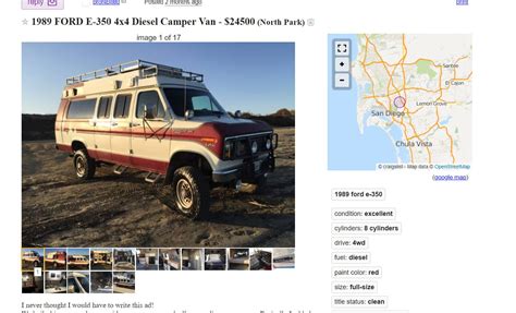 Wildly expensive 4x4 IDI van on Craigslist. Check this out. - Ford