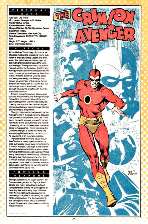 The Crimson Avenger Comics Crimson Avenger Vintage Comics