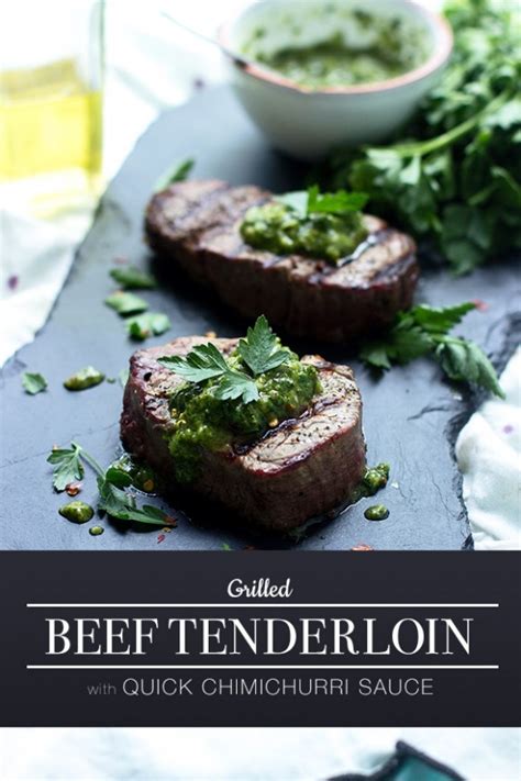 Just double up on whichever herb you're using. Grilled Beef Tenderloin with Quick Chimichurri Sauce