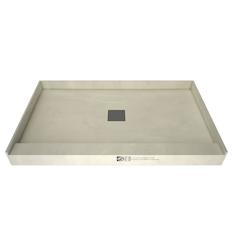 Tile Redi 42 In X 48 In Single Threshold Shower Base With Center