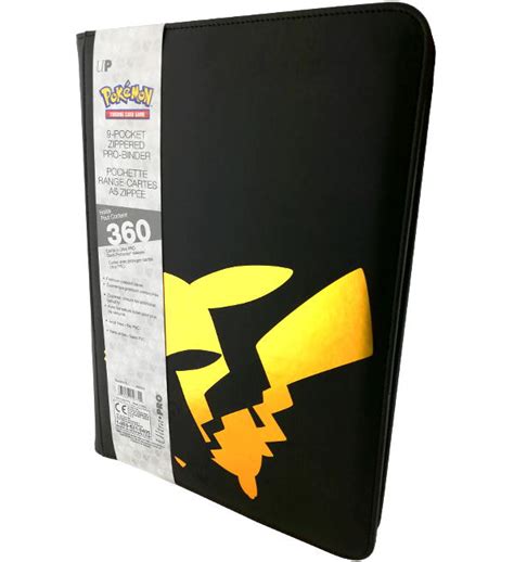 Ultra Pro Elite Series Pikachu 9 Pocket Zippered Pro Binder Stickerpoint