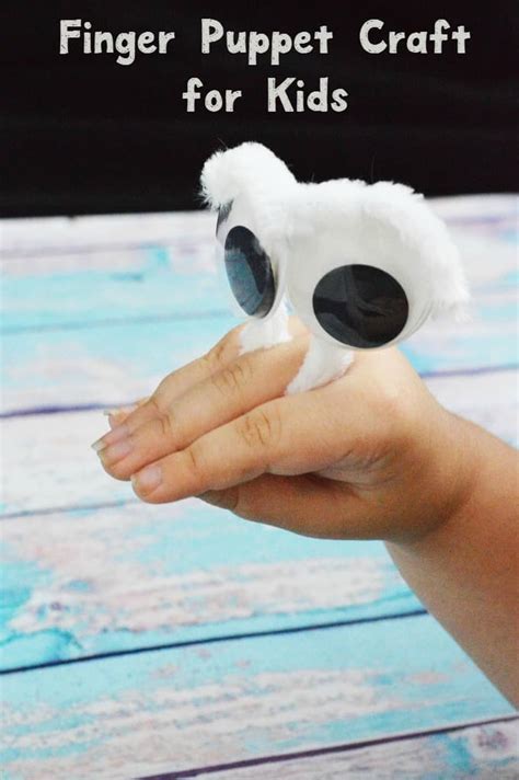 This Fun Googly Eye Finger Puppet Craft For Kids Helps Deal With
