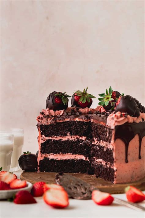 top 7 chocolate covered strawberries on cake