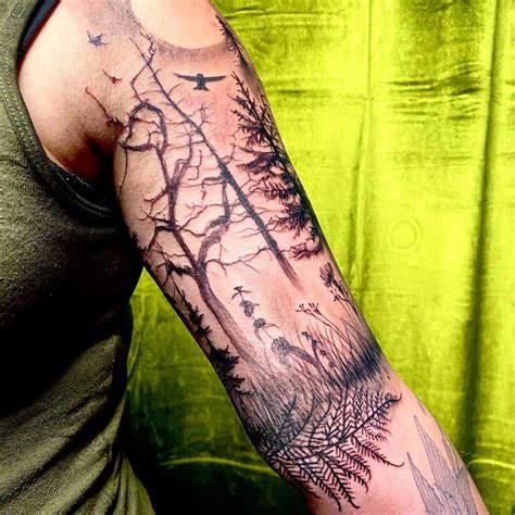 Top 63 Best Forest Sleeve Tattoo Ideas 2021 Inspiration Guide