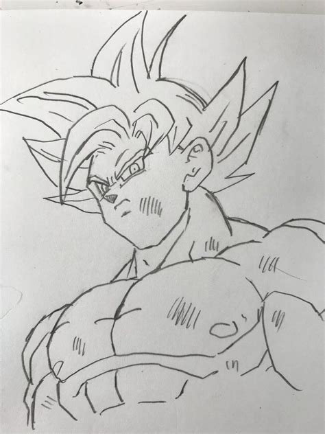 Dibujos A Lapiz De Goku Faciles
