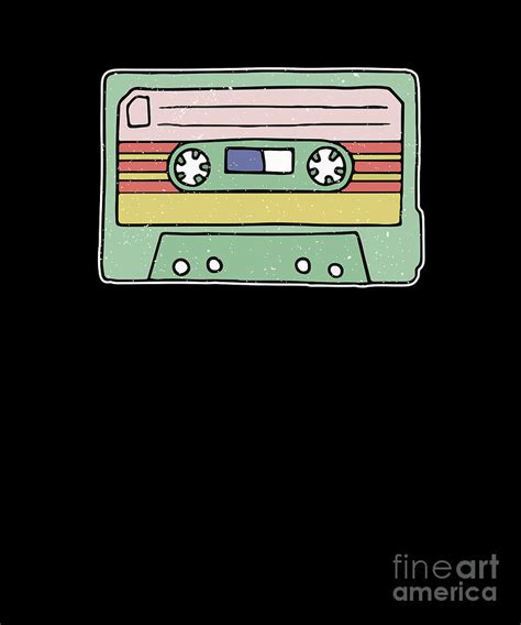 Retro Cassette Tape Digital Art By Thomas Larch Pixels