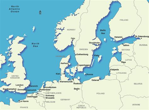 Carte Du Monde Mer Baltique Info ≡ Voyage Carte Plan
