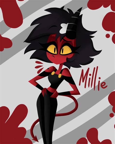 Millie From Helluva Boss Hotel Art Animation Character Art