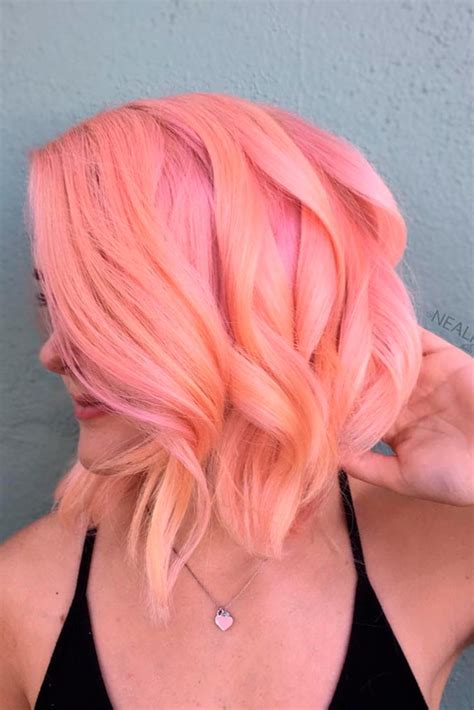 45 Peach Hair Is The Newest Trend