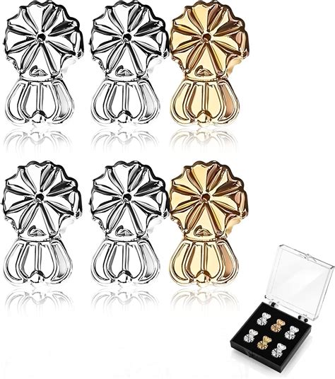3 Pairs Earring Lifters Earring Support Backs For Heavy